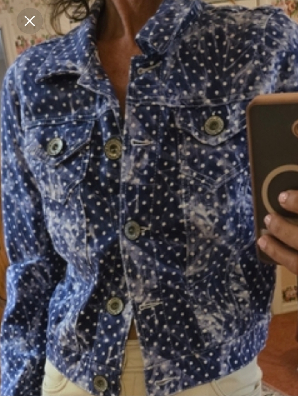 Wallflower Navy Polka Dot Jacket